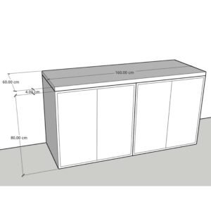 Normal Set of Base Cabinet 120-160cm